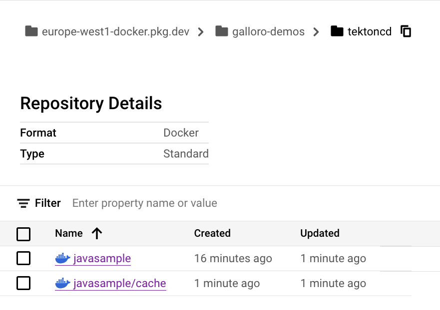 Cache foolder in registry alt_text